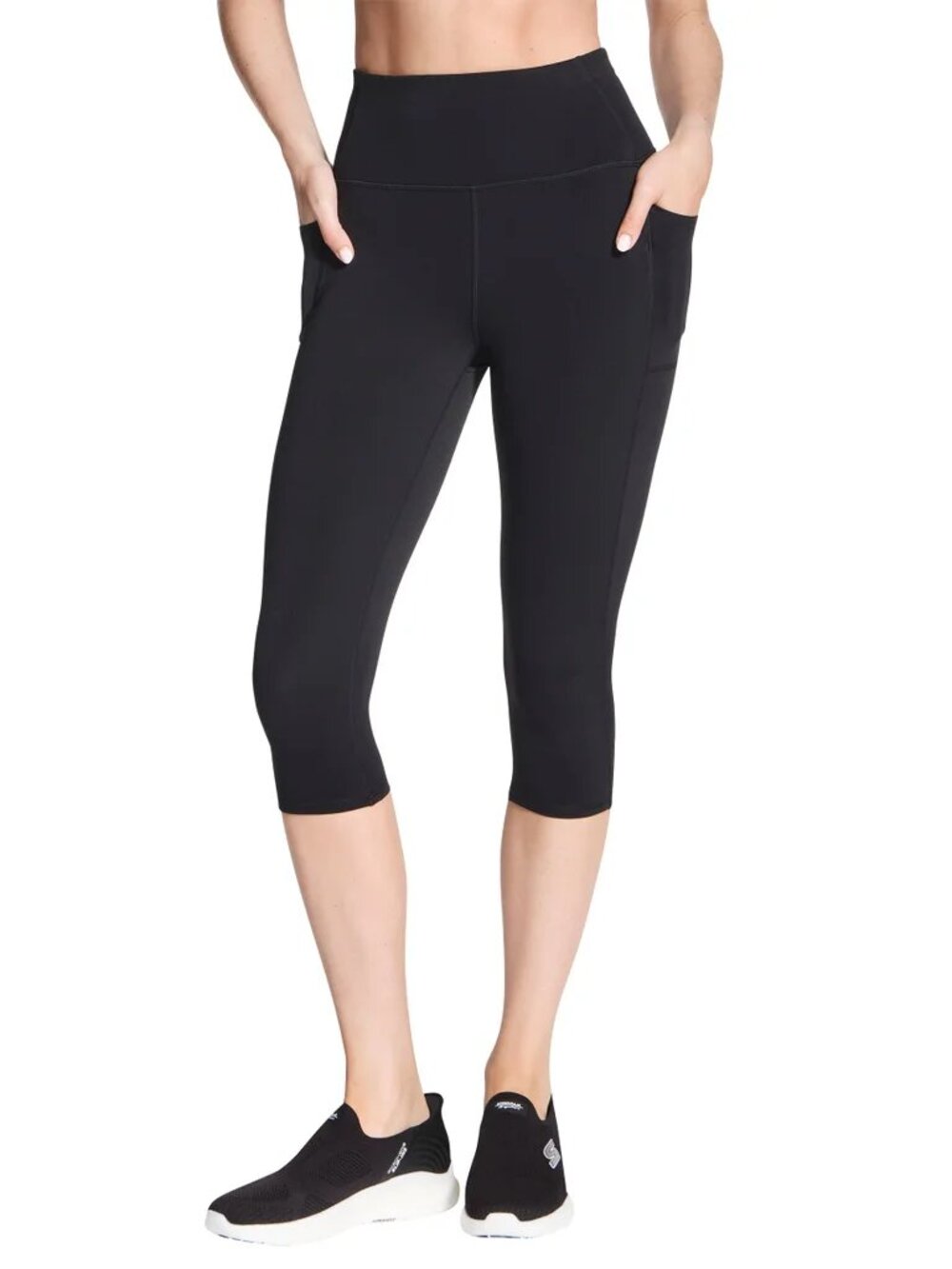 Skechers Capri Leggings | High Waisted Active | Athleisure | Black | XL | NWT - Picture 5 of 7